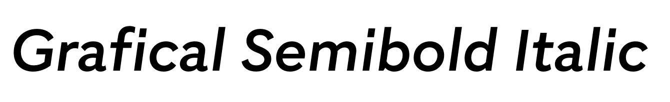 Grafical Semibold Italic